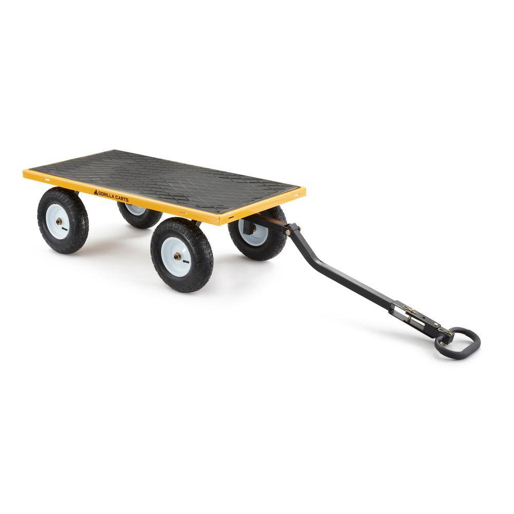 GORILLA CARTS 1200 lbs. Heavy Duty Steel Utility Cart GOR1201B