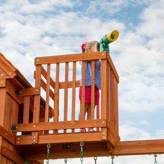 Backyard Discovery Skyfort II All Cedar Swing Playset 6113DCOM