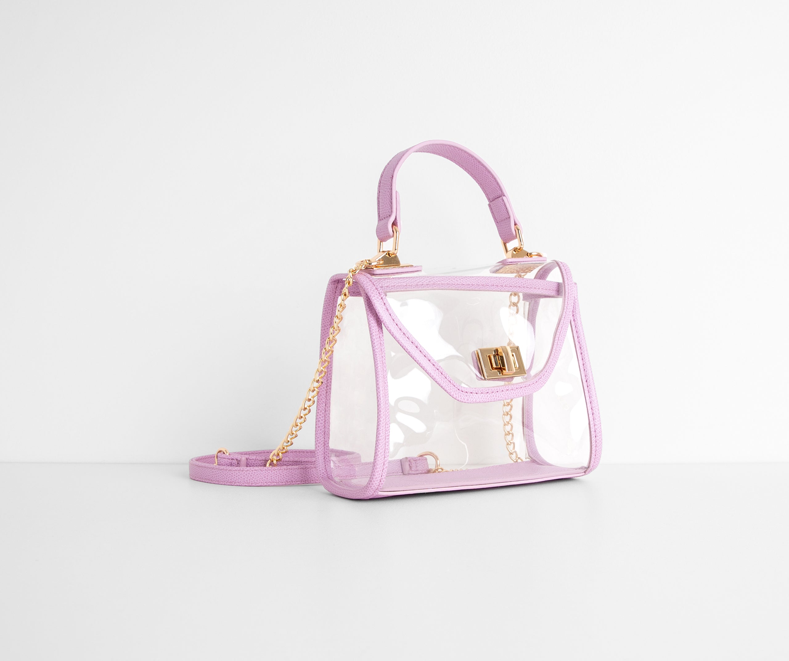 Spring's My Season Lilac Clear Purse