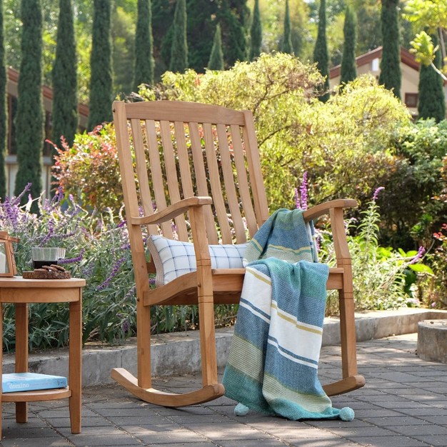 Cambridge Casual 3pc Sherwood Teak Outdoor Patio Small Space Chat Furniture Set