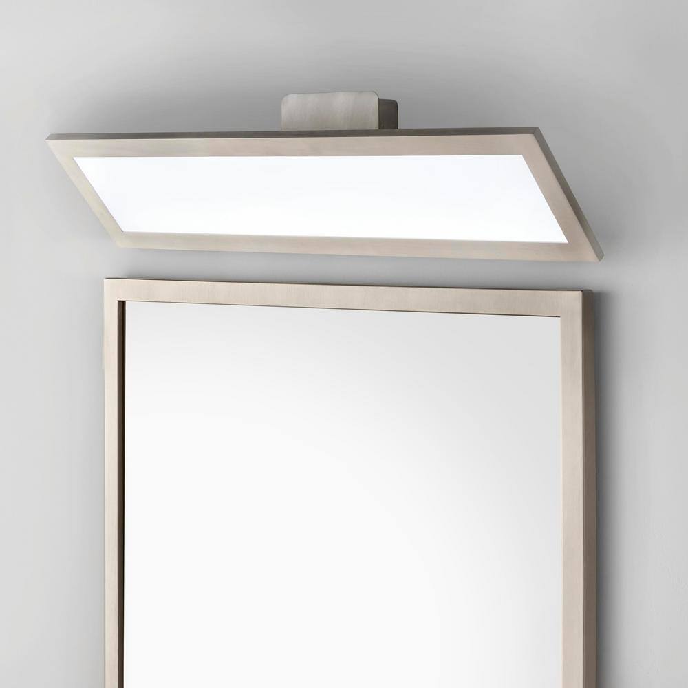 Hampton Bay Straston 24 in. 1-Light Brush Nickel LED Adjustable Bathroom Vanity Light 59061-SN