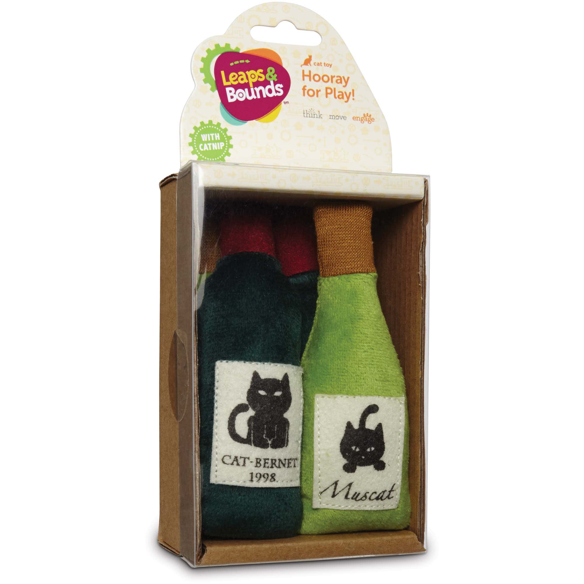 Leaps  Bounds Case of Wine Cat Toy， 4 Pack