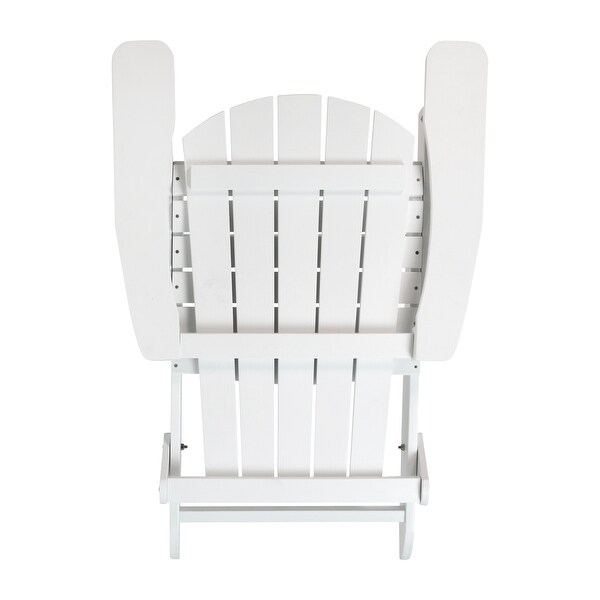 Polyresin Folding Adirondack Indoor/Outdoor Patio Chair (Set of 4)