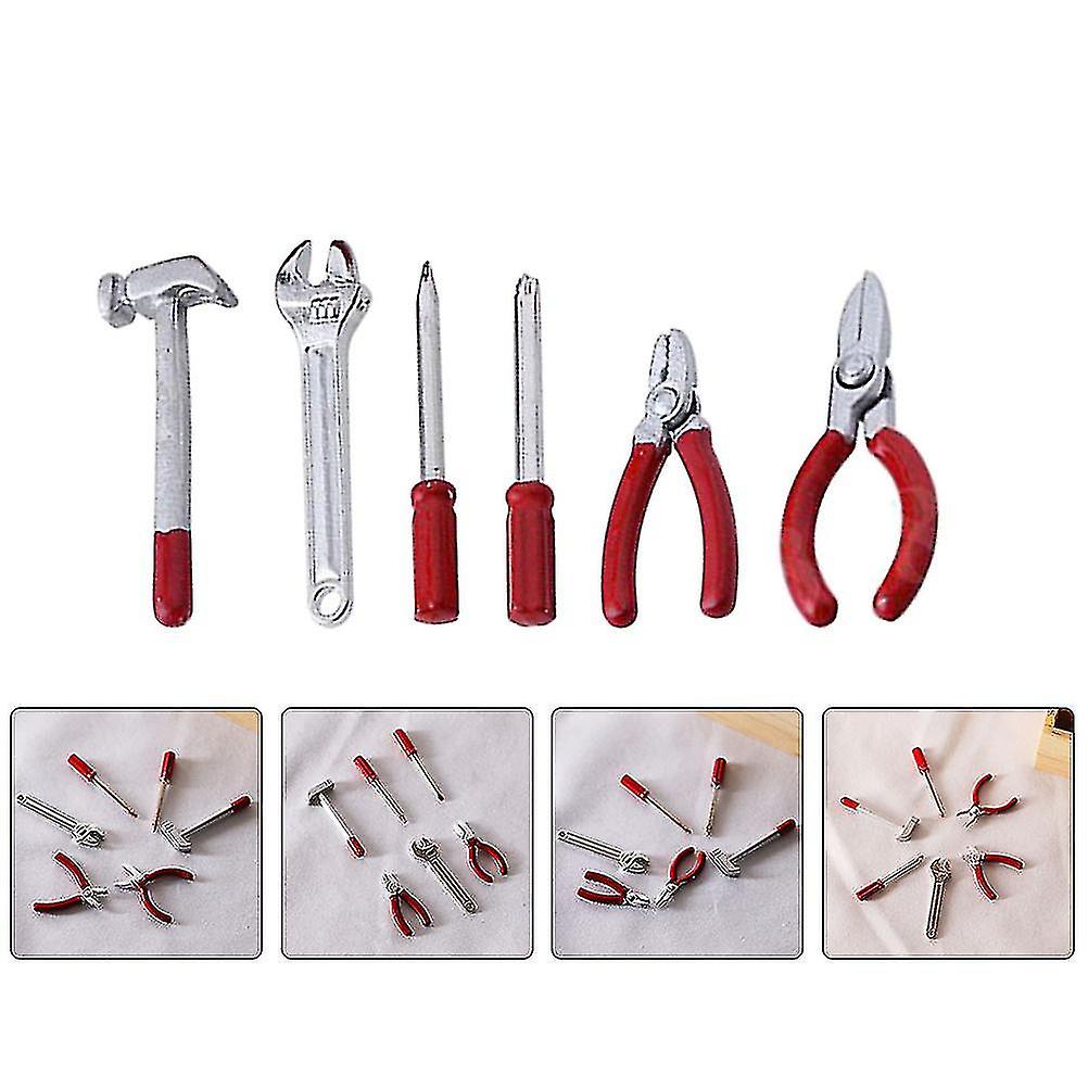 6 Pcs Toys Kids Miniature Stuff Wear-resistant Miniature Tools Kids Accessory