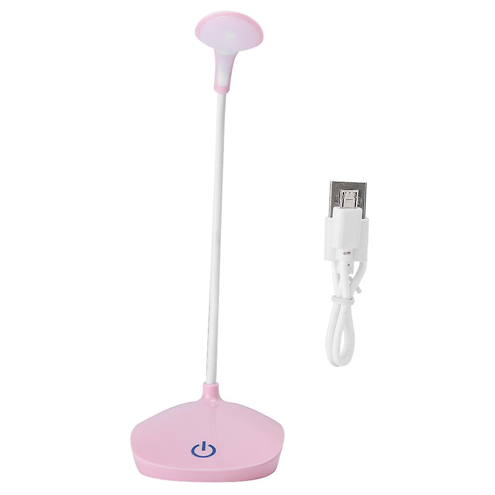 Portable Desk Lamp USB Rechargeable Touch Eye Protection Student Study Illumination Night LightsPink