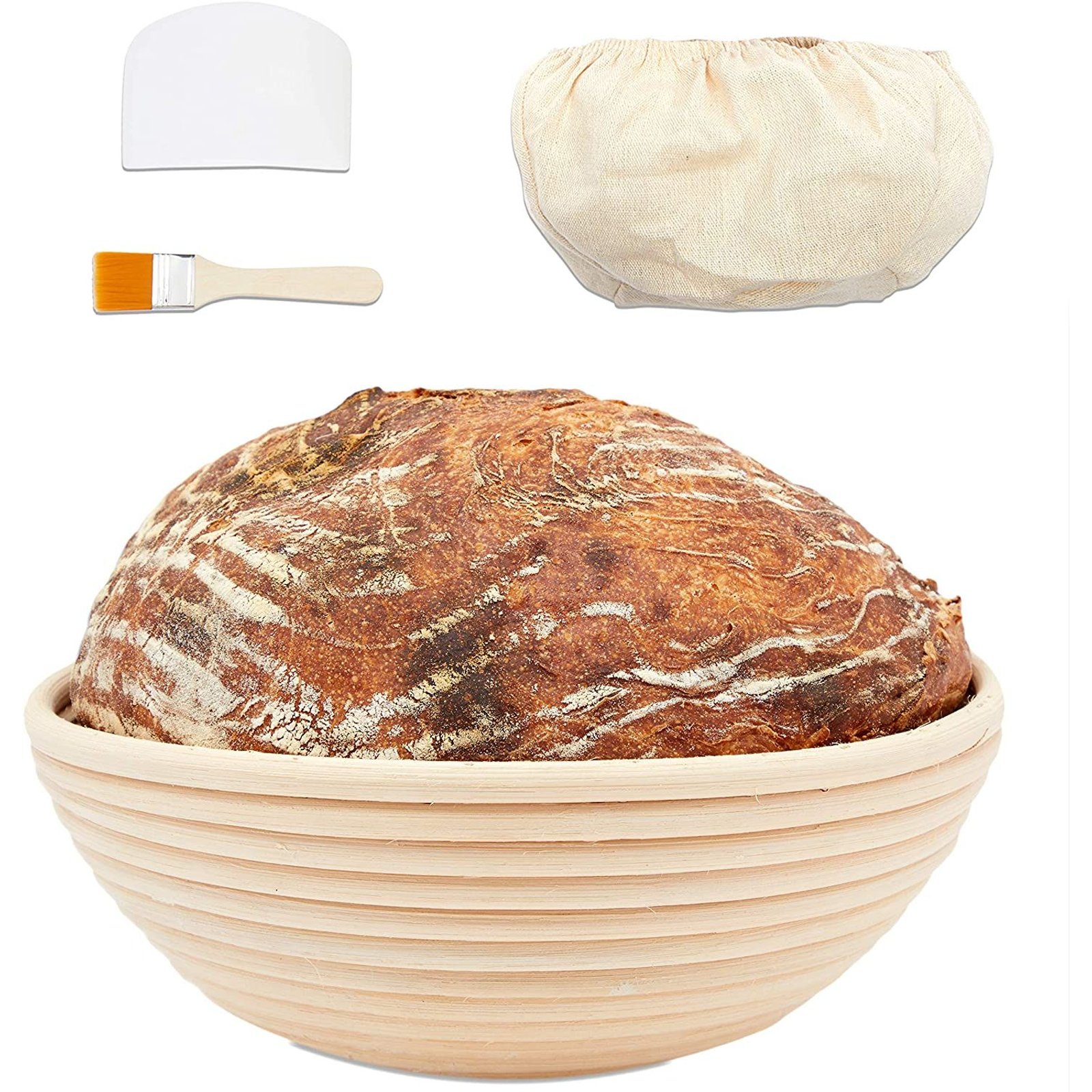 Set of 4 Bread Proofing Basket 9