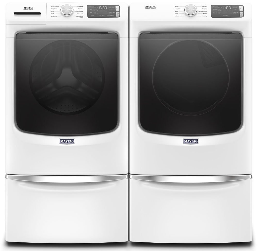 Maytag ADA 7.3 Cu. Ft. White Front Load Gas Dryer With Extra Power And Quick Dry Cycle