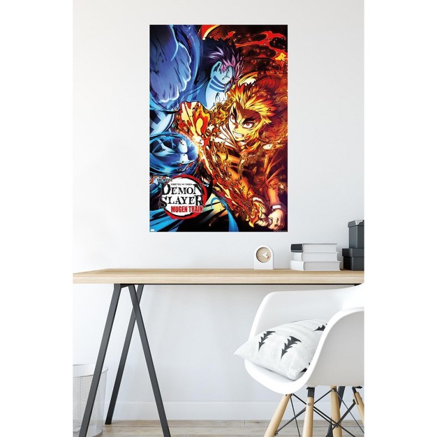 Trends International Demon Slayer Mugen Train Versus One Sheet Unframed Wall Poster Prints