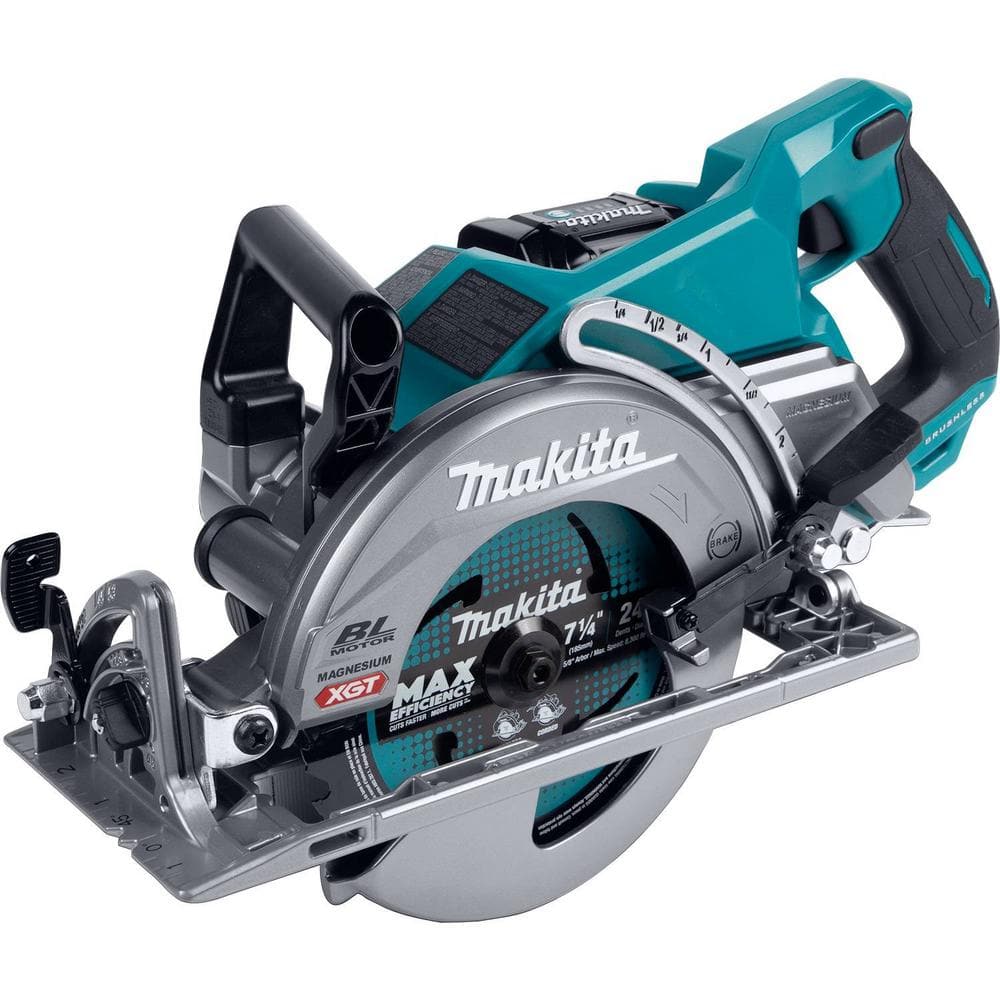 Makita 40V Max XGT Brushless Cordless Rear Handle 7-1/4 in. Circular Saw Kit (4.0 Ah) GSR01M1