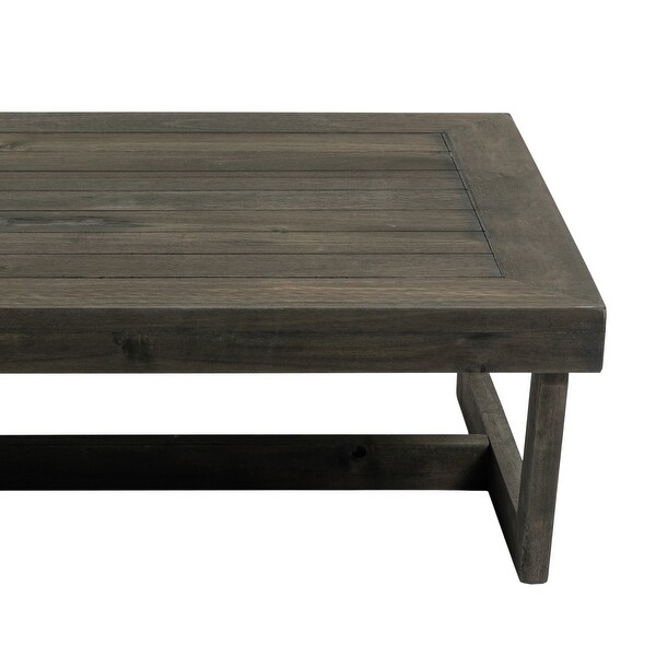 Rectangular Outdoor All Weather Wooden Side Coffee Table