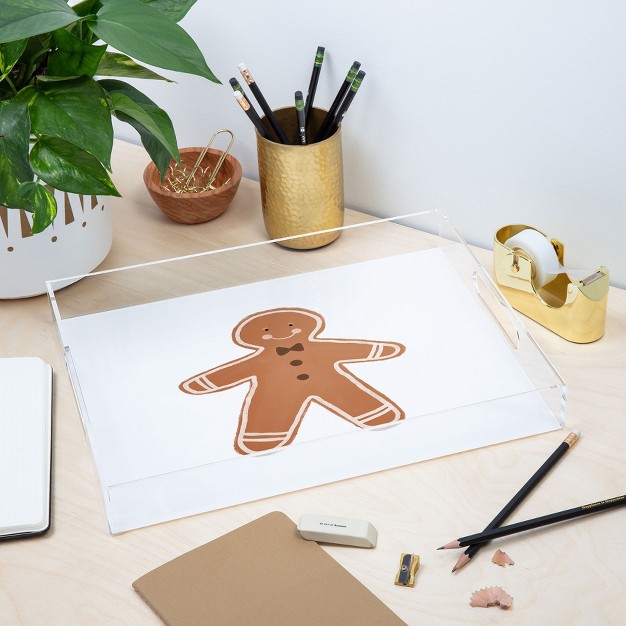 Orara Studio Gingerbread Man I Acrylic Tray Deny Designs