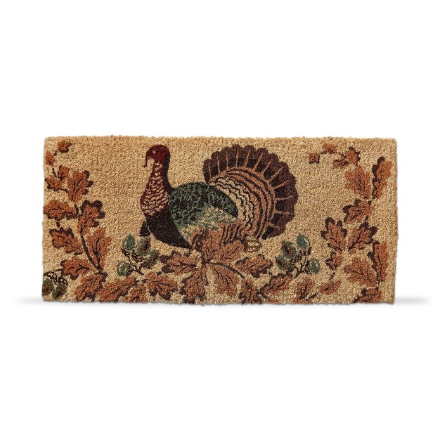 Autumn Turkey Rectangle Indoor And Outdoor Estate Coir Door Welcome Mat Brown