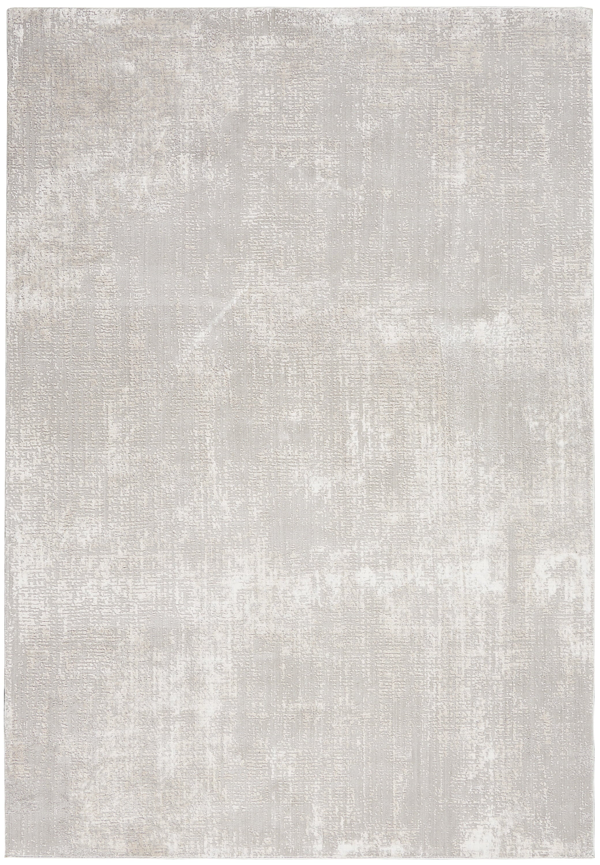 Nourison Sleek Textures Abstract Ivory/Grey 5'3