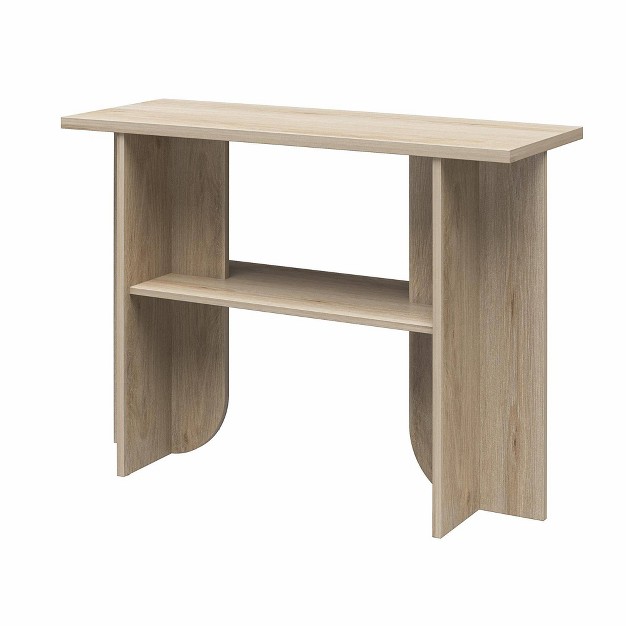 Voler Console Table Light Oak Novogratz