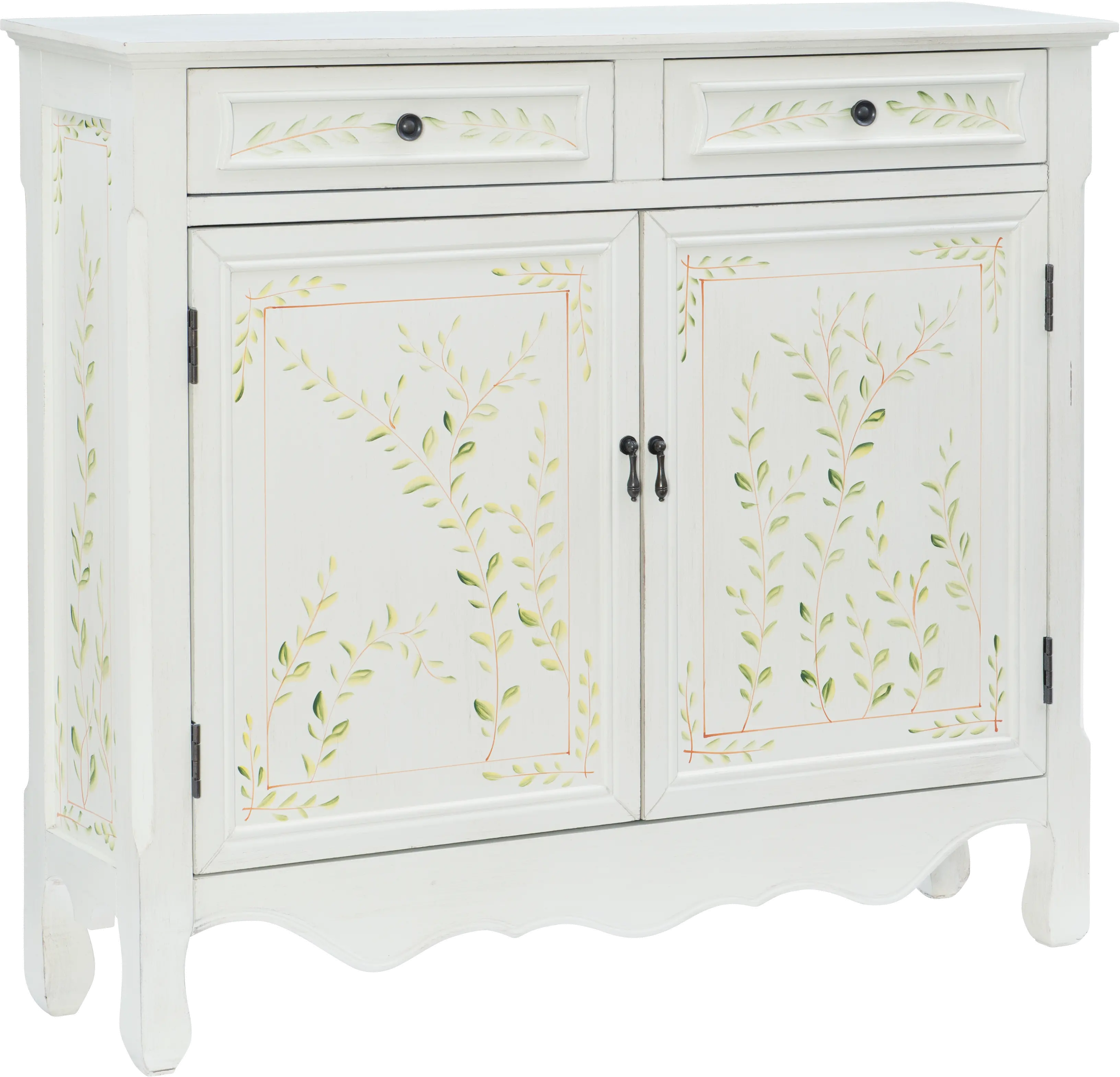 Cillian White Oriental 2-Door Console