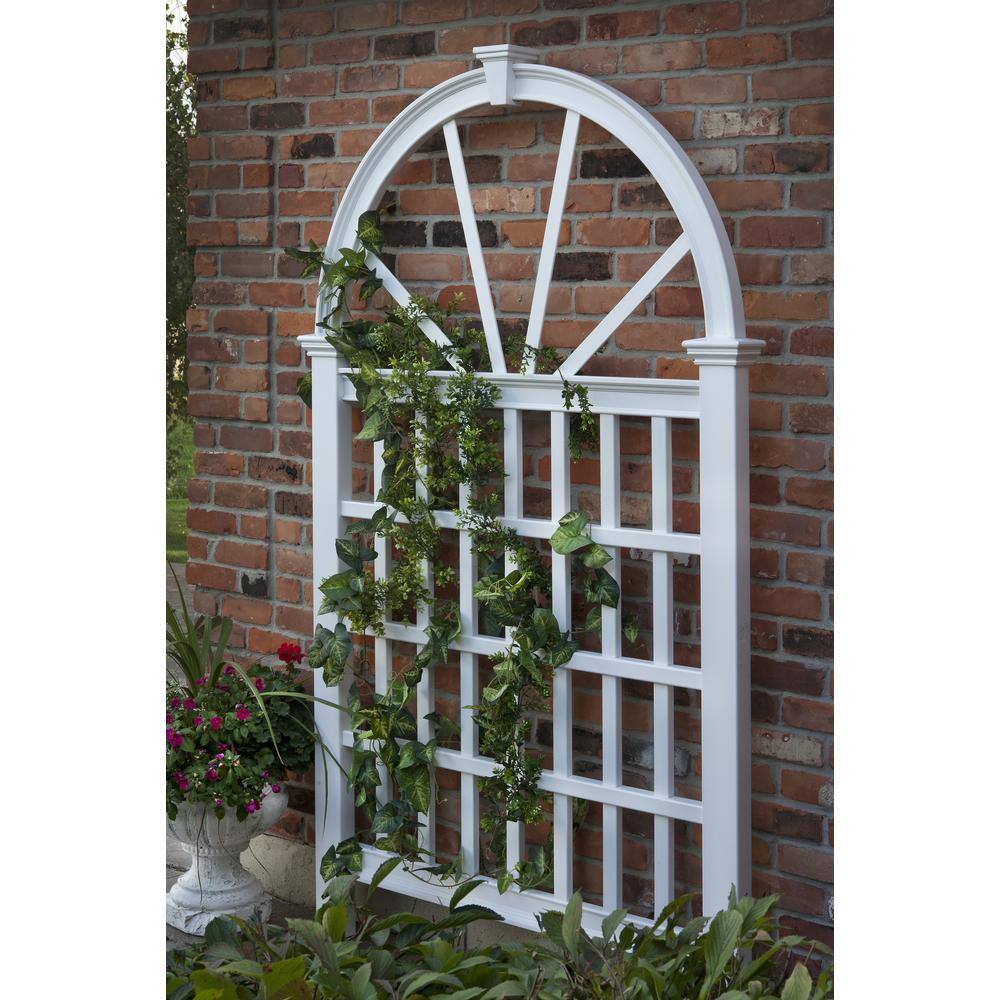 VITA 49L x 84H Vienna Vinyl Trellis White VA68203 VA68203