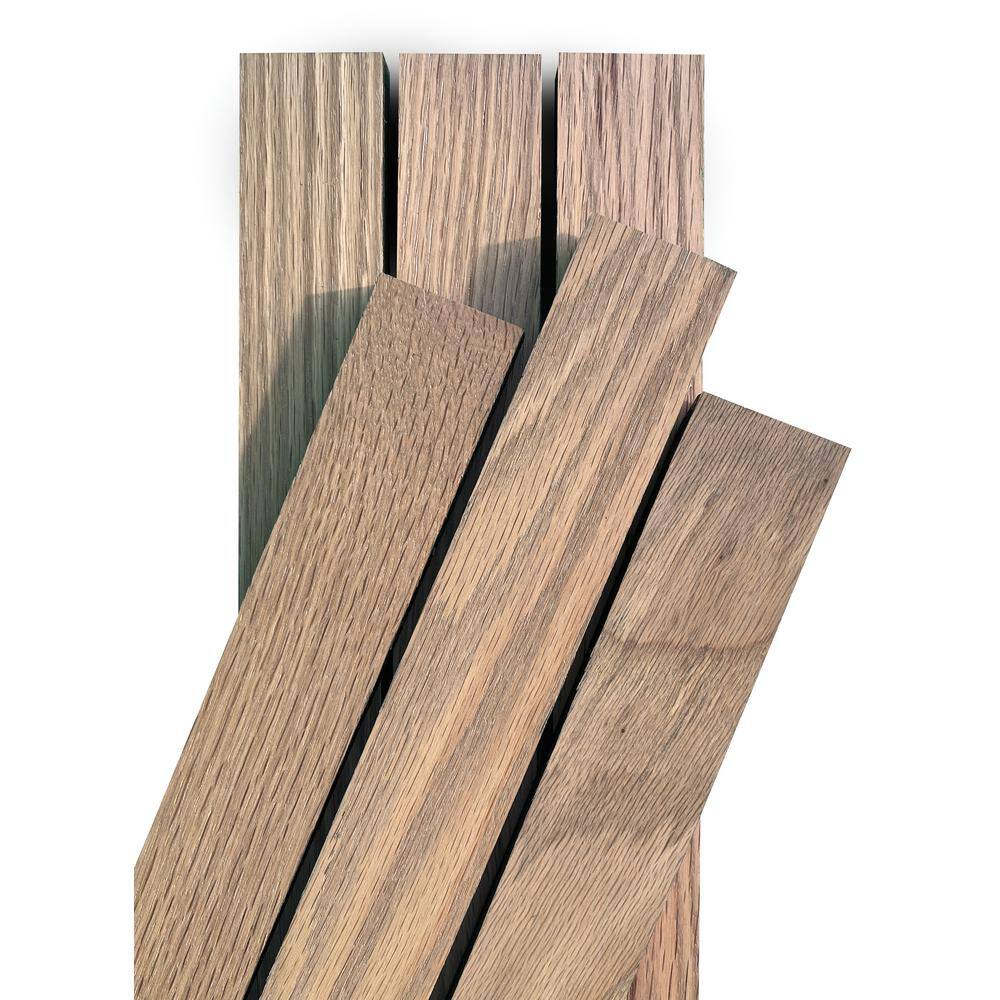 Weaber 14 in. x 2 in. x 3 ft. Red Oak Oyster Finished S4S Hardwood Boards (37-Pack) 14630