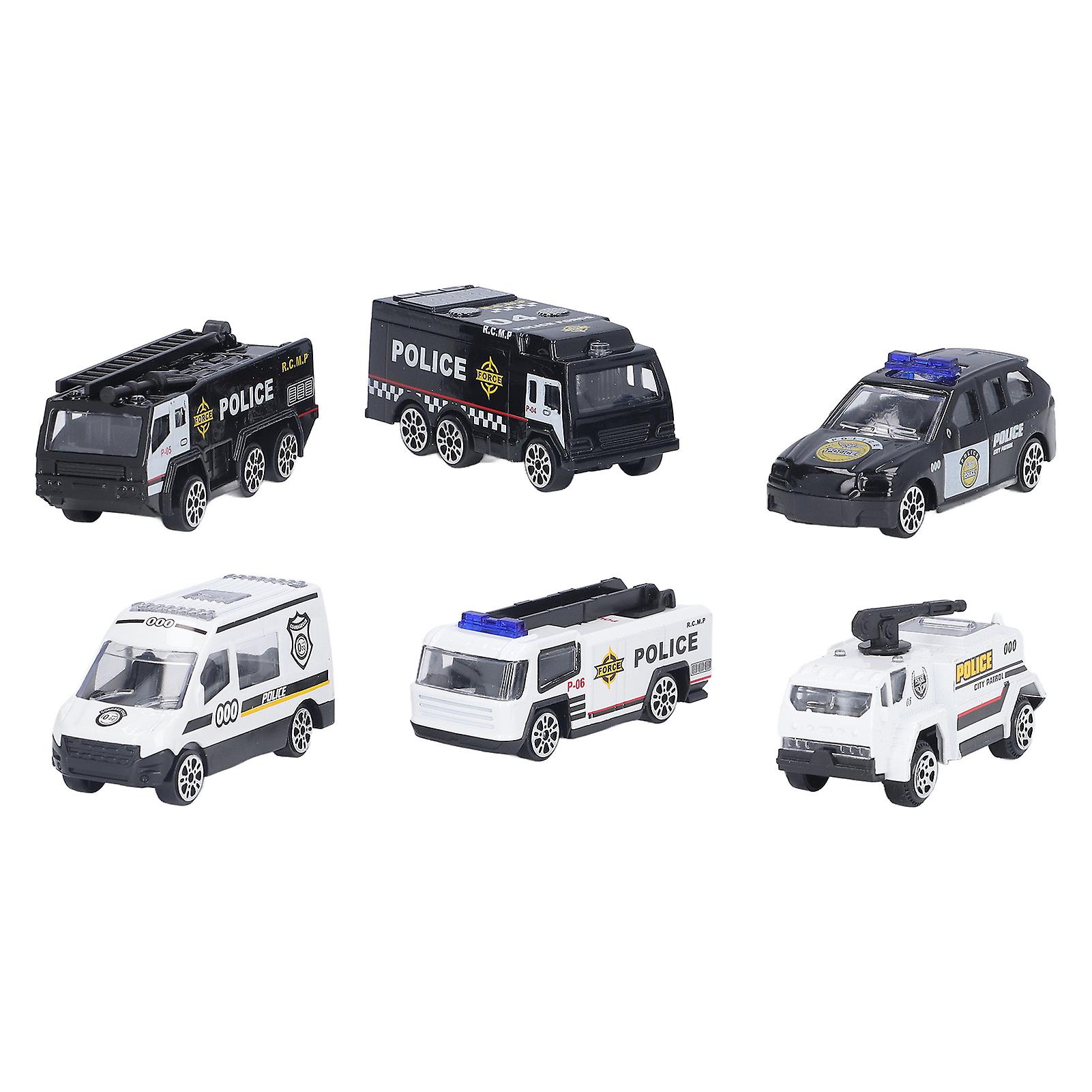 Swat Car Set 1:64 Alloy Metal Portable Children's Educational Toys Die Casting Swat Car Police Vehicles Model Set