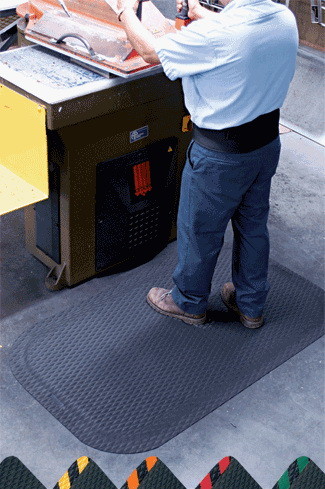 BASCO Anti Fatigue Floor Mat With Yellow Border 4 ...