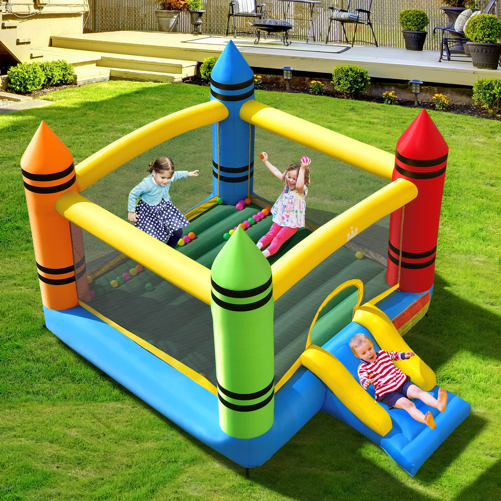 Inflatable Bounce House with Large Jumping Area