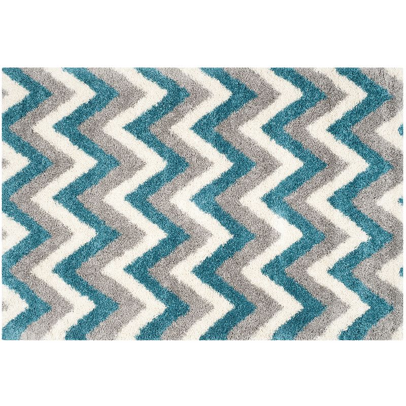 Safavieh Kids Jagged Edge Chevron Shag Rug