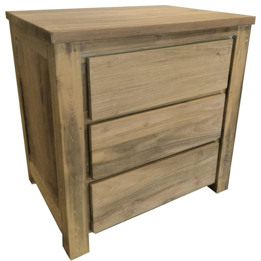 End Table Side PADMAS PLANTATION STOCKHOLM Reclaimed Teak   Transitional   Side Tables And End Tables   by EuroLuxHome  Houzz