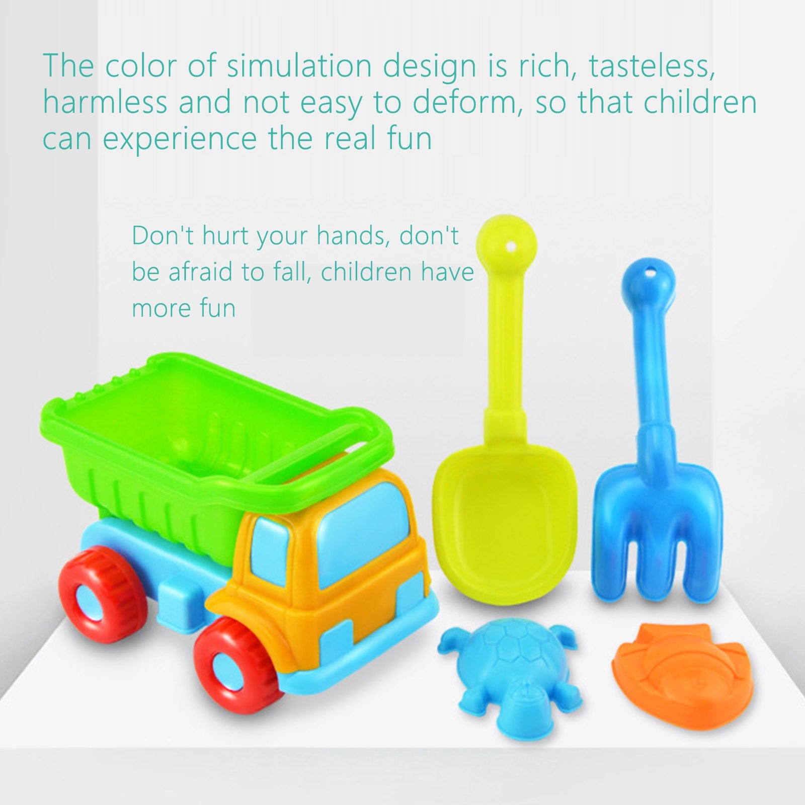 Beach Toy 5 Piece Beach Toy Sand Set Sand Play Sandpit Toy Summer Outdoor Toy Pool Toys For Toddlers 1-3 Abs As Shown