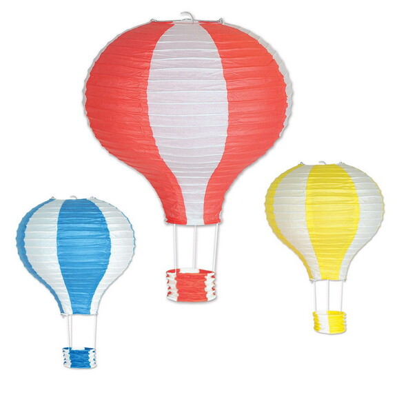 Beistle 52324 Hot Air Balloon Paper Lanterns  2 16...