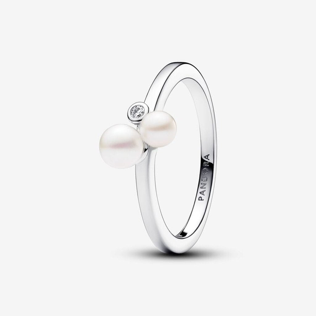 PANDORA  Duo Treated Freshwater Cultured Pearls Ring - Sterling Silver