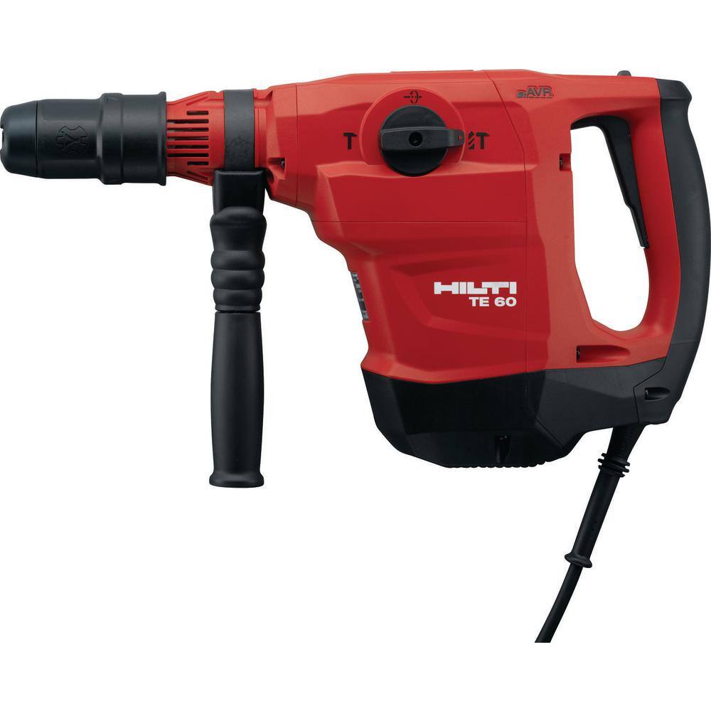 Hilti 120-Volt Corded TE 60 AVR SDS Max Combination Hammer Drill Kit with Cord TE-YX 78 in Bit and TE-YP Pointed Chisel 3564151