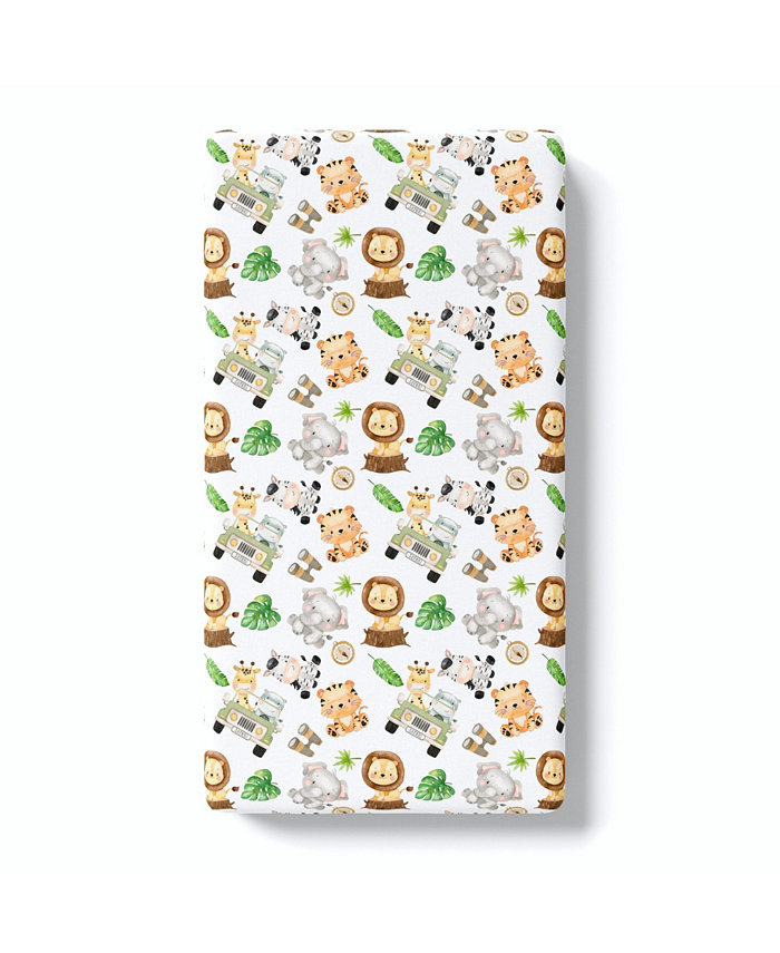 Honey Lemonade Super Soft Fitted Crib Sheet - Safari