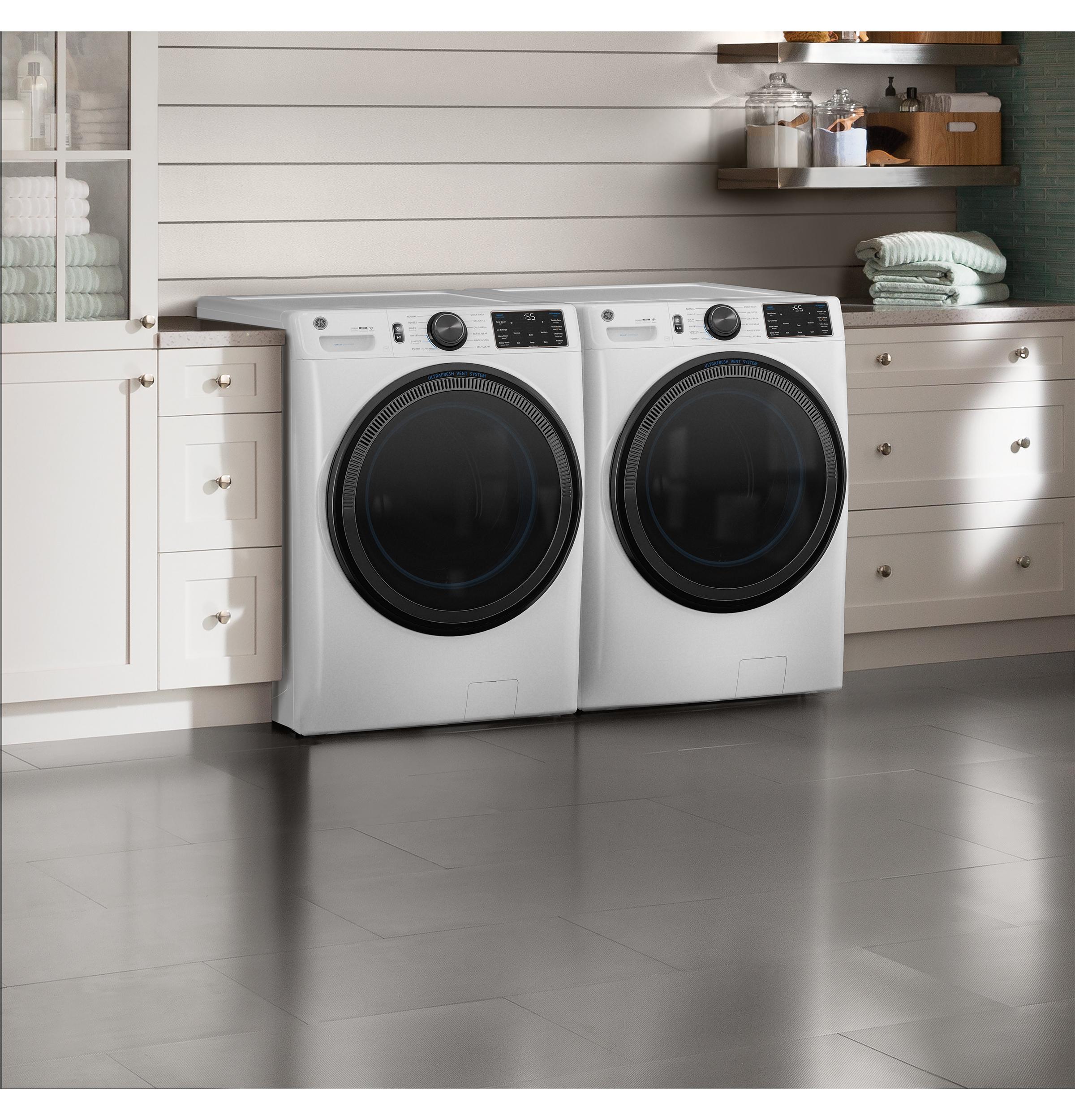 Ge Appliances GFD65ESSVWW Ge® 7.8 Cu. Ft. Capacity Smart Front Load Electric Dryer With Steam And Sanitize Cycle