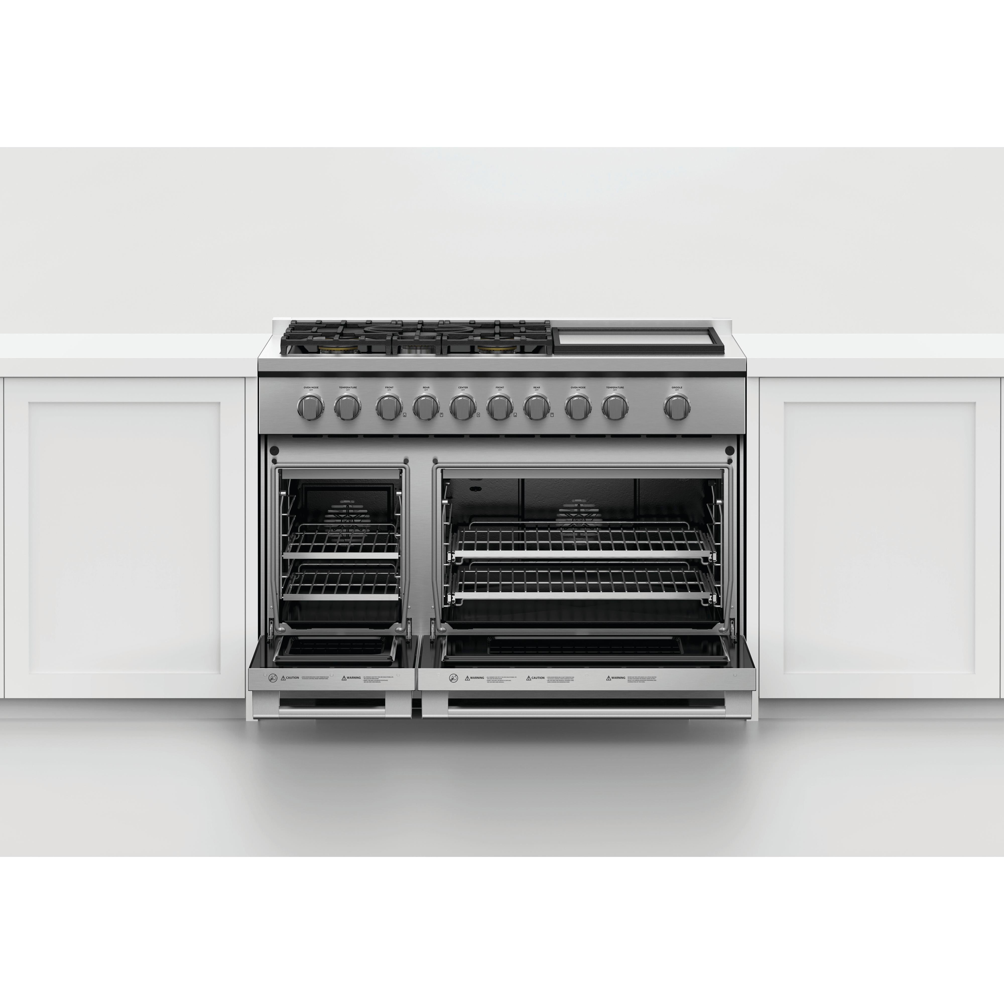 Fisher & Paykel 48-inch Freestanding Gas Range with Griddle RGV3-485GD-N