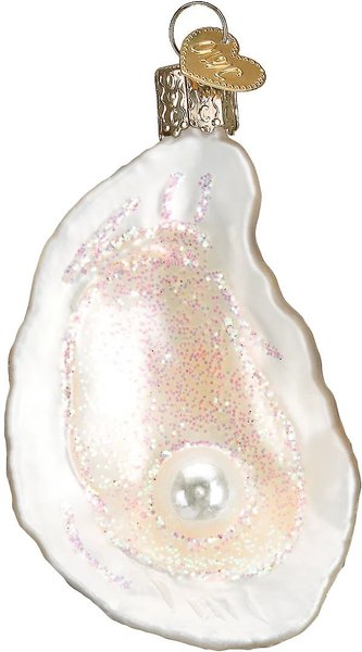 Old World Christmas Oyster with Pearl Glass Tree Ornament