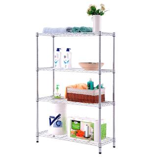 HDX 4-Tier Steel Wire Shelving Unit in Chrome (36 in. W x 54 in. H x 14 in. D) E3590137OBH4THD