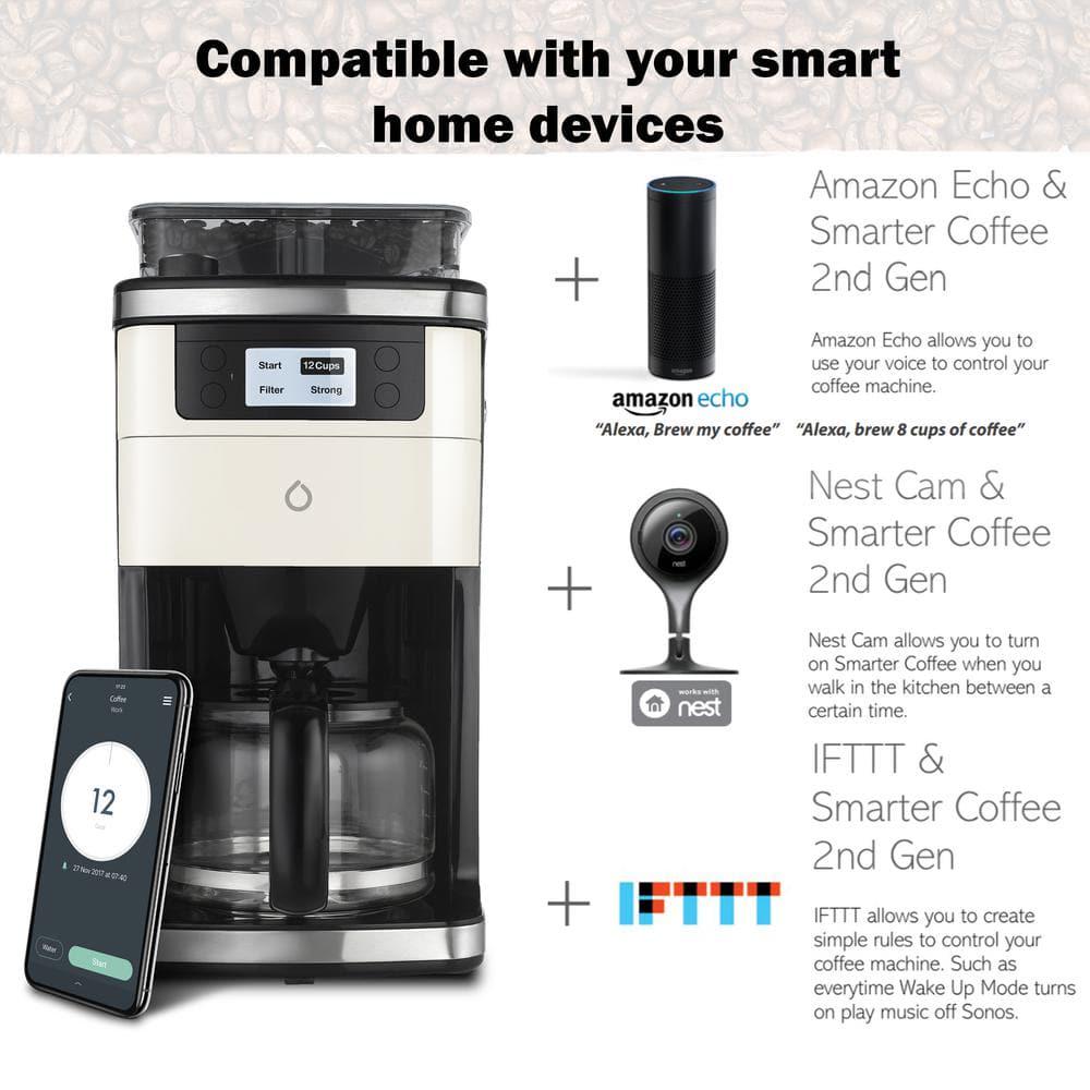 Smarter 6Cup Black Coffee Maker with Smart App