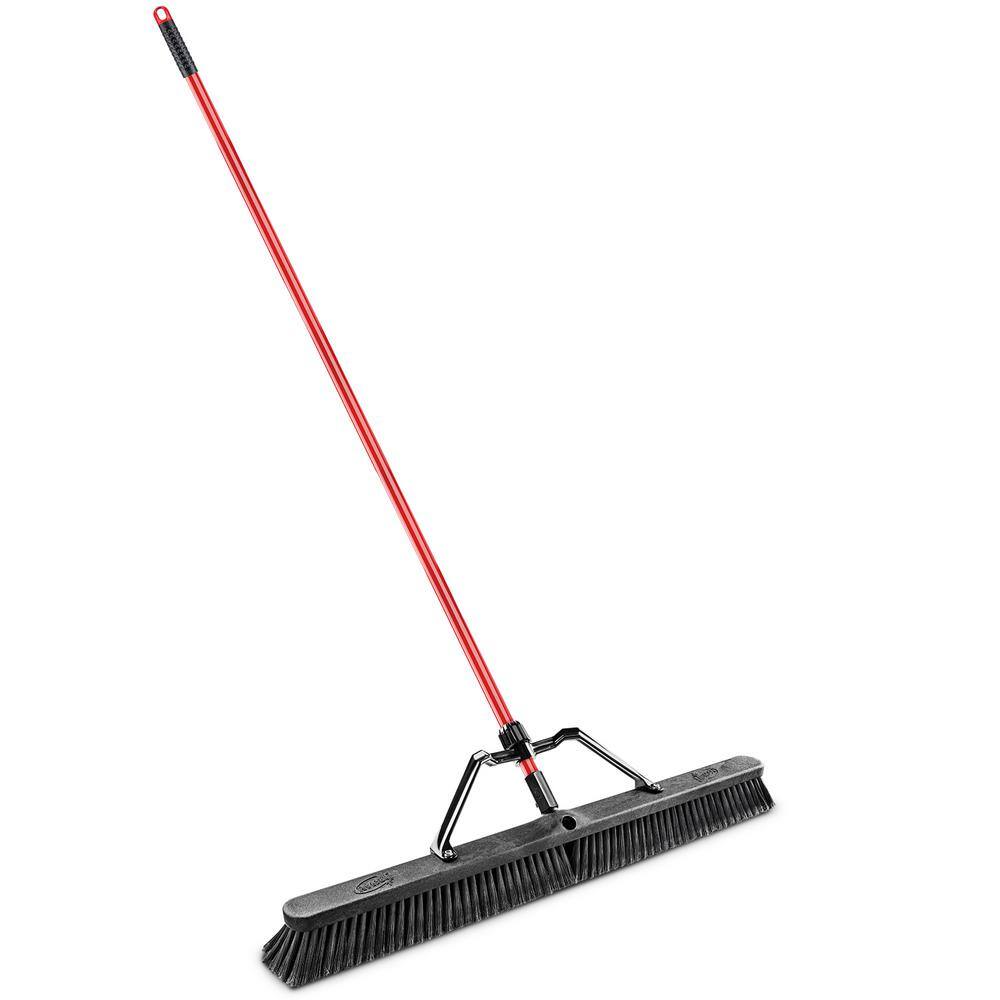 Libman 36 in. Smooth Sweep Push Broom Set with Brace and Handle 850