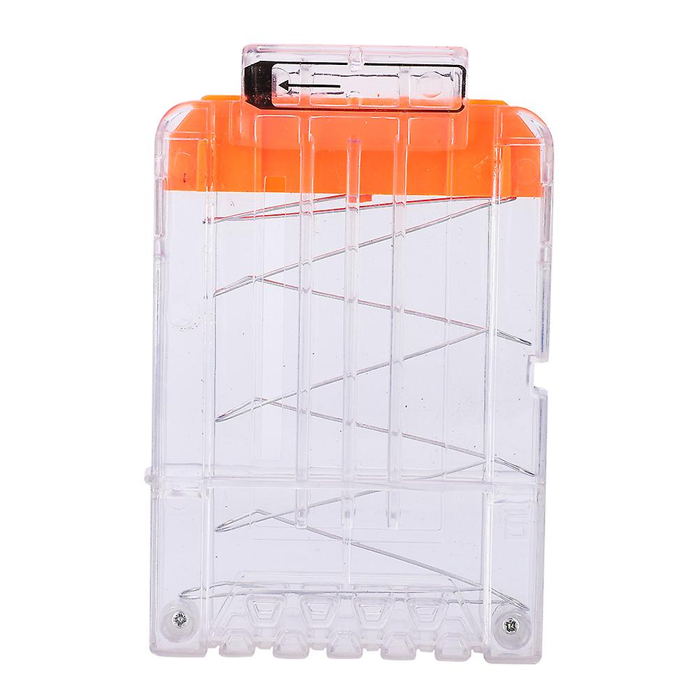 Reload Clip Magazine Darts Replacement Magazine Transparent Toy Gun Soft Bullet Clip For 6