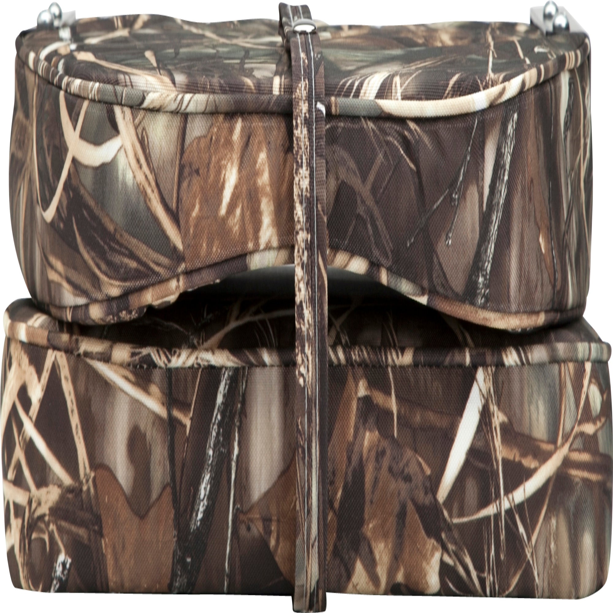 Attwood 98395CAMO Low-Back Padded Boat Seat， Camo， High-Impact Plastic Frame， 7 Inches W x 16 Inches D x 16 Inches H