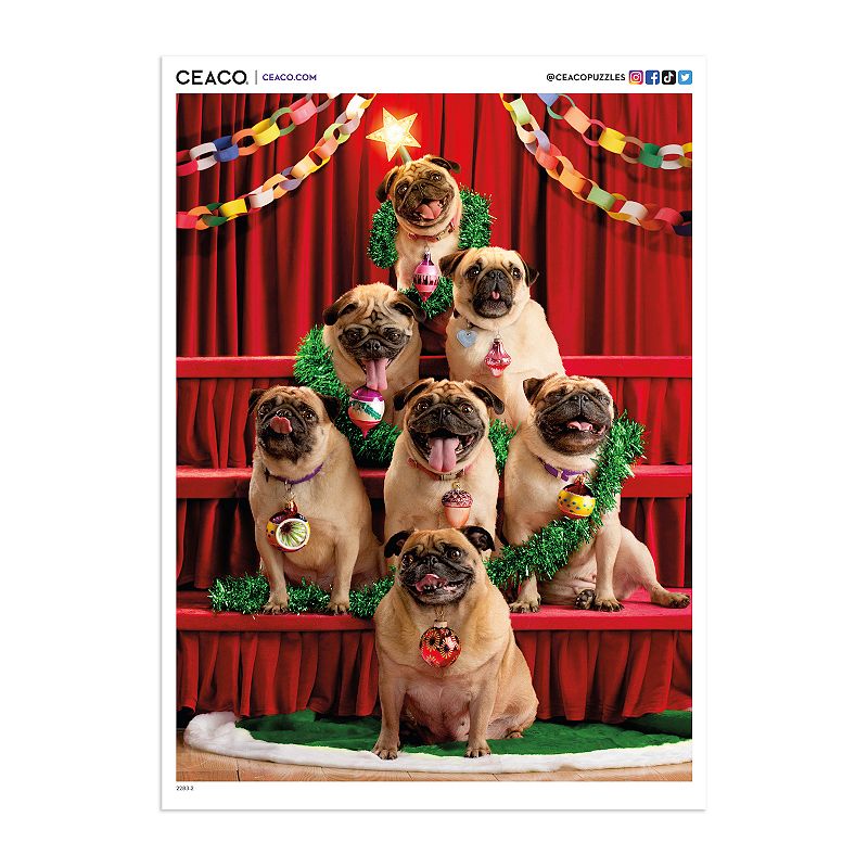 Ceaco Pugmas 300-Piece Jigsaw Puzzle