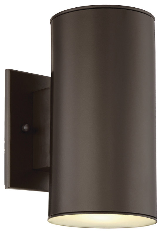 Barrow 1 Light Outdoor Wall Light  Oil Rubbed Bronze   Modern   Outdoor Wall Lights And Sconces   by Lighting New York  Houzz