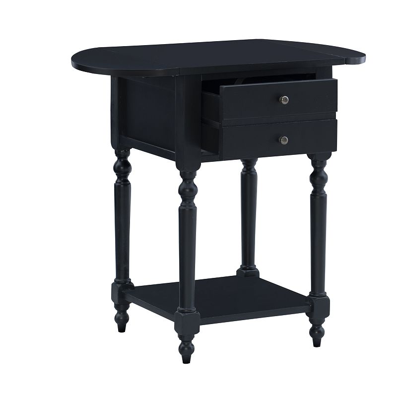 Linon Shiloh Drop-Leaf End Table