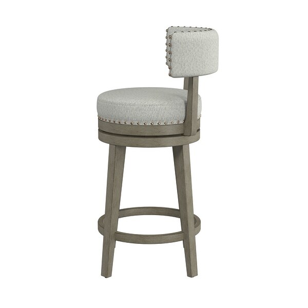 Hillsdale Furniture Lawton Wood Swivel Stool， Antique Gray