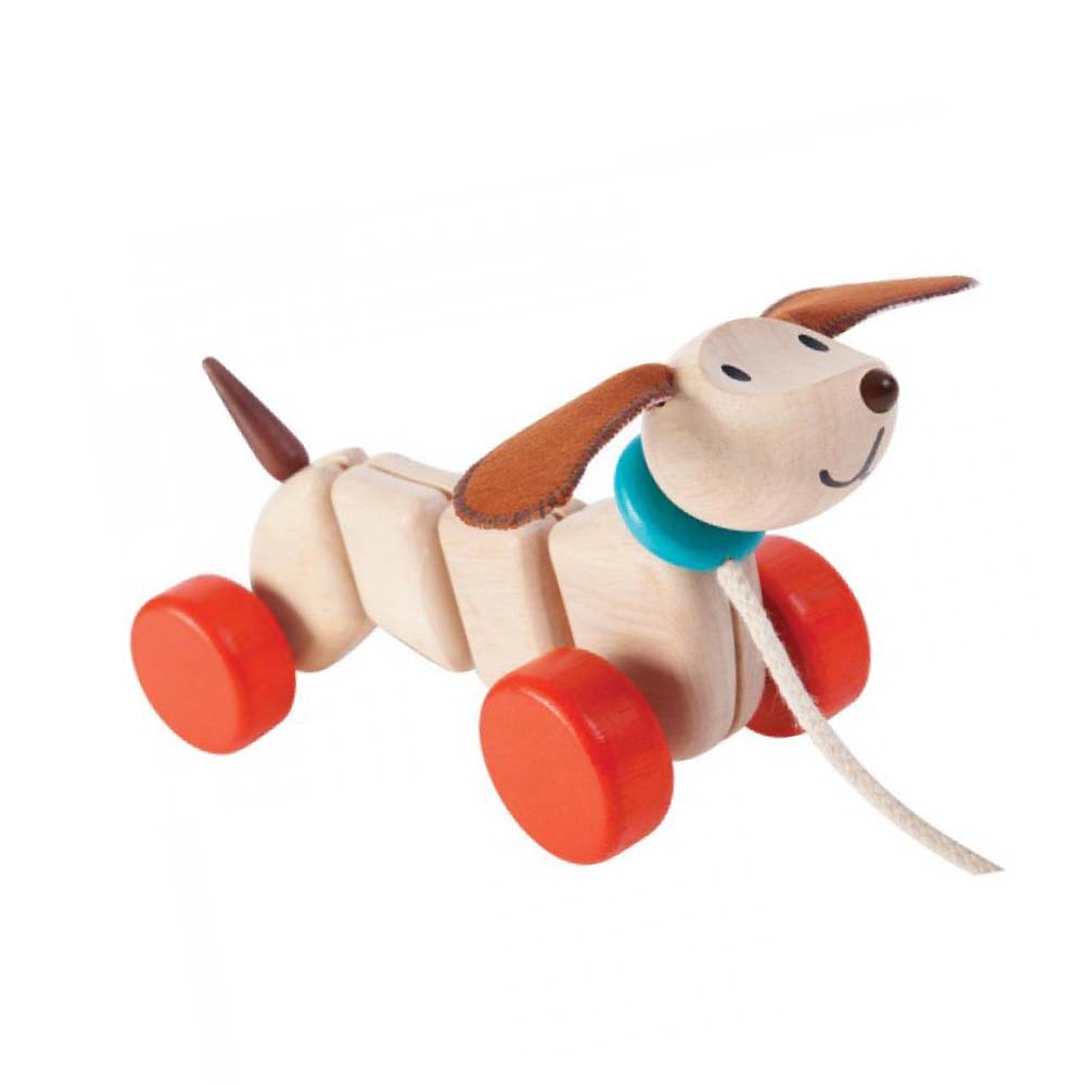 Happy Puppy Pull Toy by Plan Toys