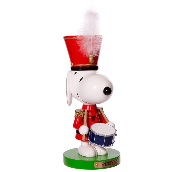 Kurt Adler 10Inch Snoopy the Drummer Nutcracker