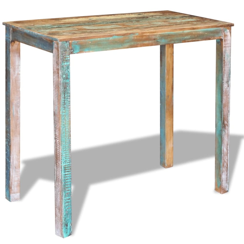 vidaXL Bar Table Solid Reclaimed Wood 45.3\