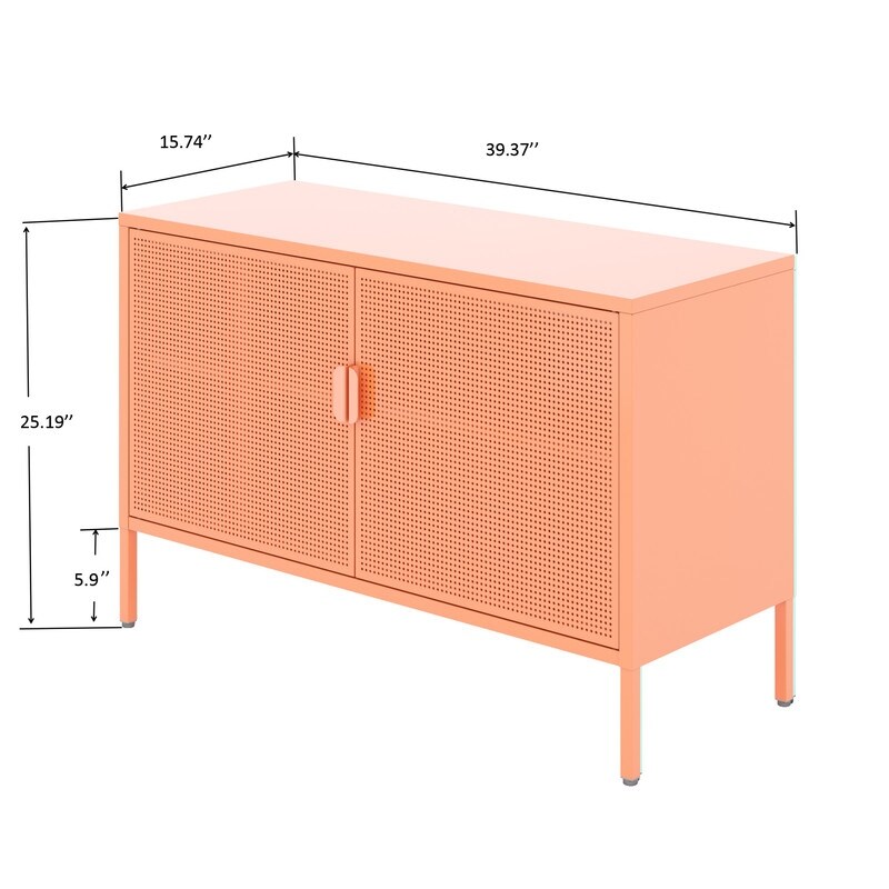 Metal Storage Locker Cabinet with Adjustable Shelves for Office Home