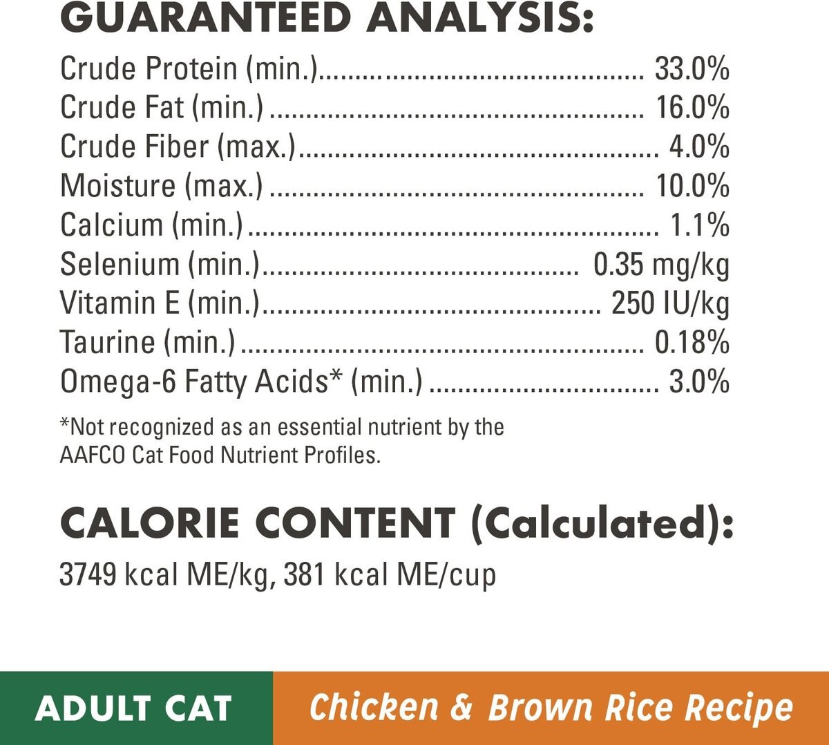 Nutro Wholesome Essentials Adult Chicken and Brown Rice Recipe Dry Cat Food