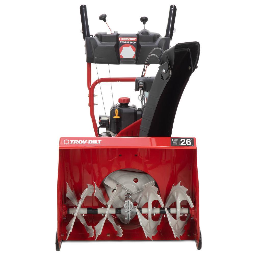 Troy-Bilt Storm 26 in. 208 cc Two- Stage Gas Snow Blower with Electric Start Self Propelled Storm 2600