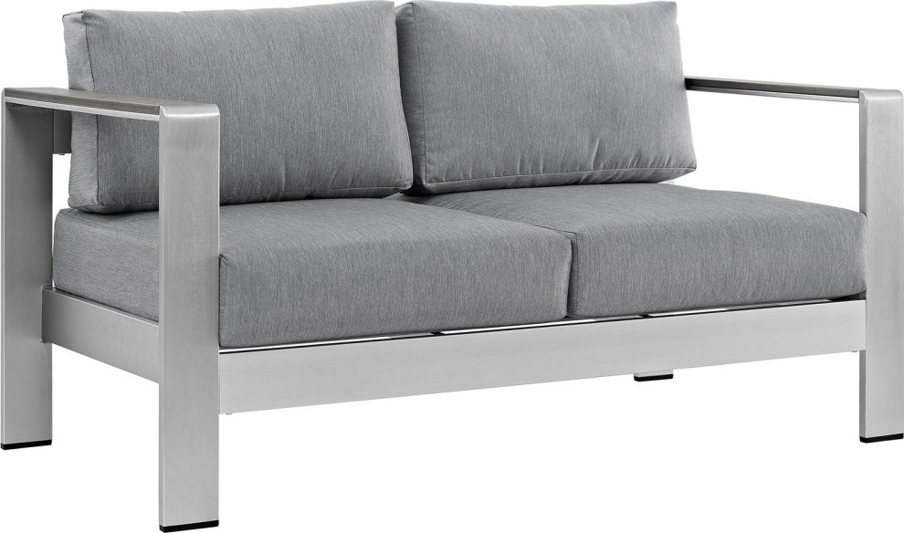 Butler Outdoor Loveseat   Contemporary   Outdoor Loveseats   by HedgeApple  Houzz